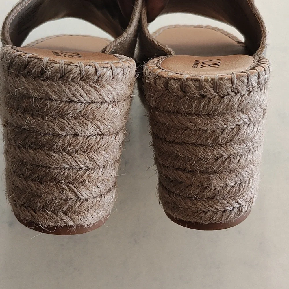 Nordstrom Rack wedges yarn woven slide size 8M